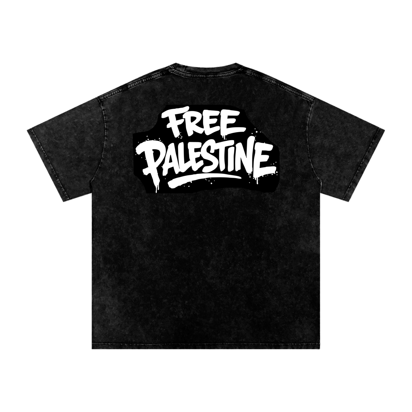 Snow Washed Oversized Cotton T-Shirt